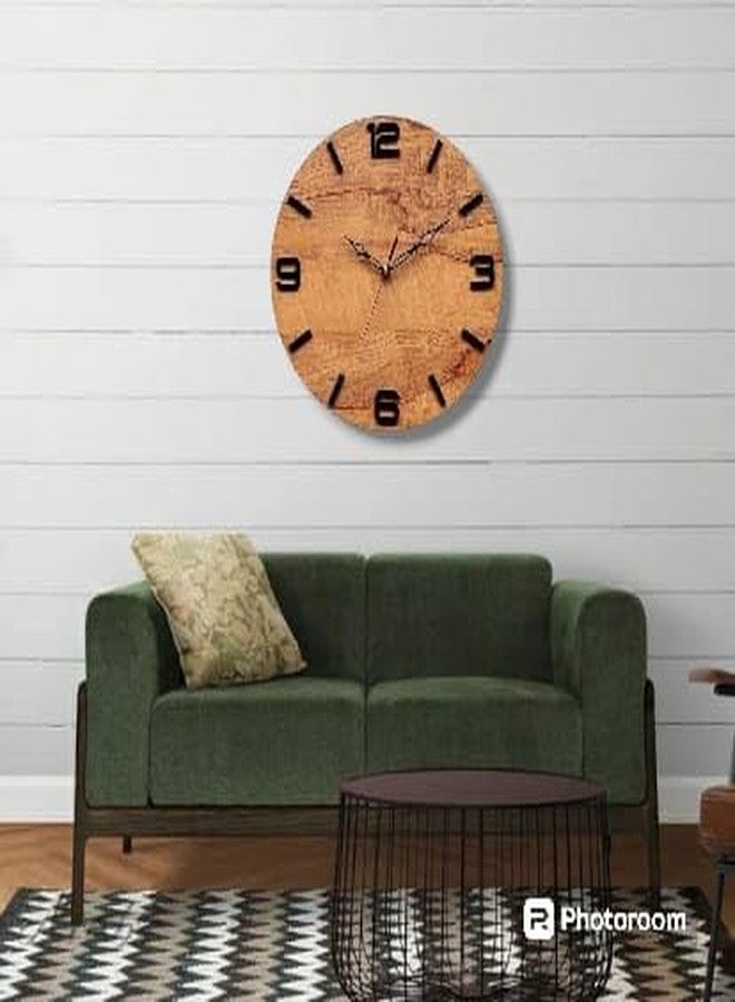 Arabs Wooden Wall Clock, Analog Clock, Round Shaped Designer Clock for Home and Offices, Wall Clock, Wood Craft, Wall Clock for Home - Image 2